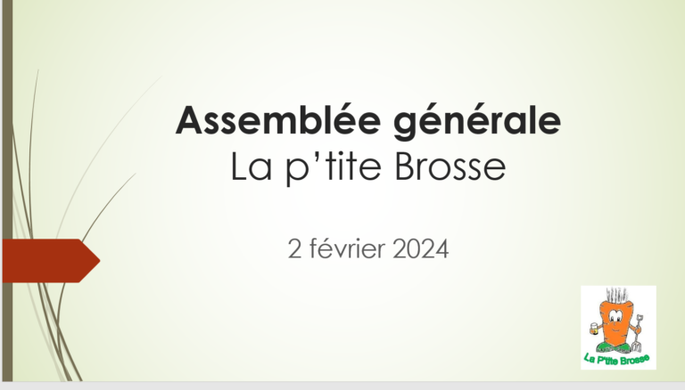 Présentation de l’assemblée générale 2024