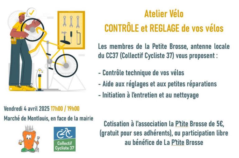 Dates des ateliers entretien vélo