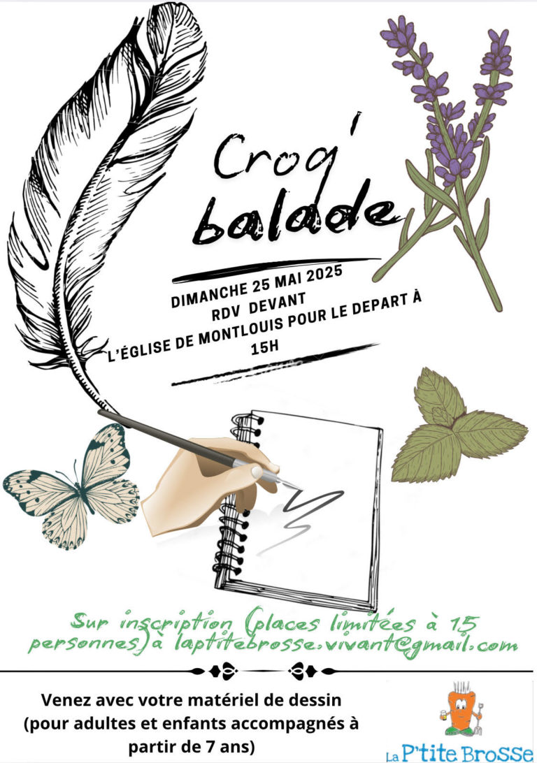 Croq’balade dimanche 25 mai, 15h