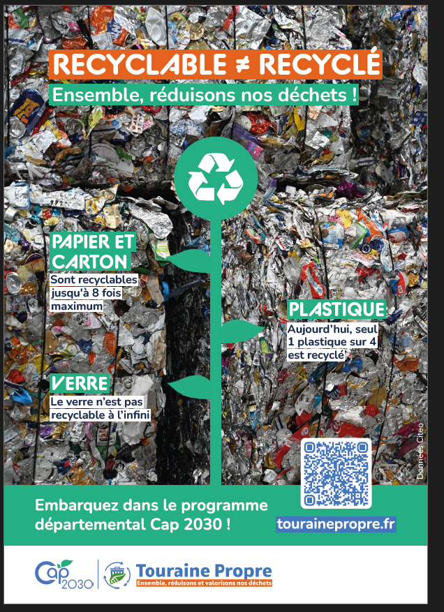 cap 2030 programme départemental de diminution des déchets. Syndicat Touraine propre