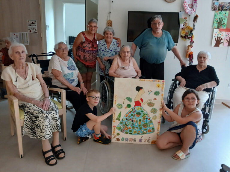 Dame habillée des 4 saisons