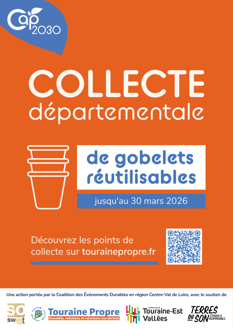 Collecte de gobelets réutilisables