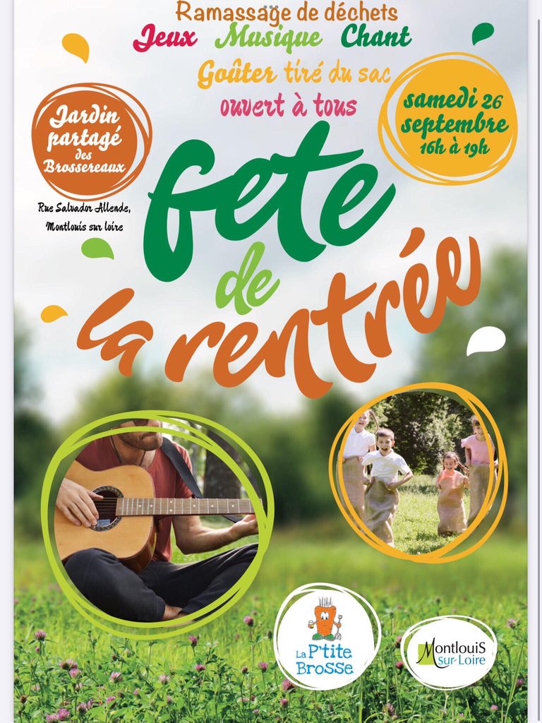 Fête de la rentrée 26 septembre 2026, 16h-19h