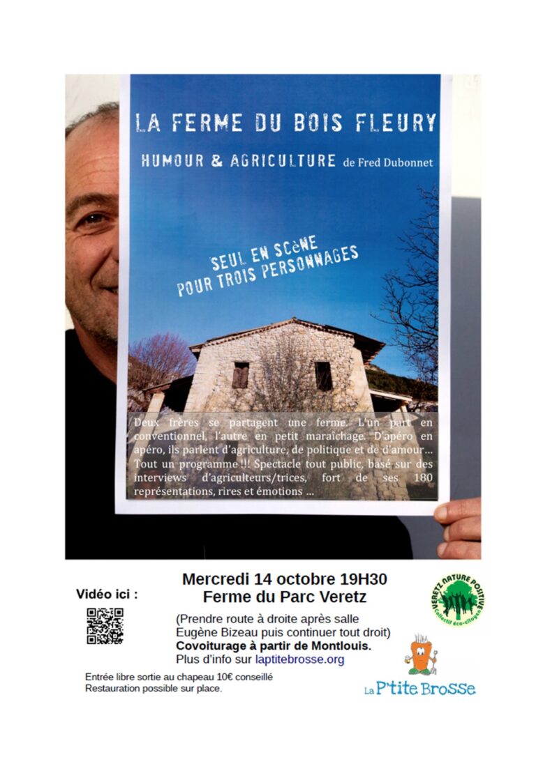 Spectacle la ferme du bois Fleury mercredi 14 octobre 26, 19h30
